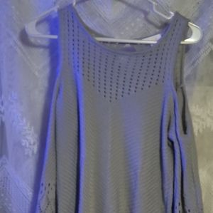 Cold shoulder lauren Conrad gray sweater
